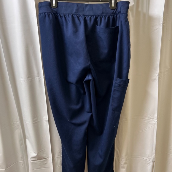 Hanes Cargo Navy Blue Scrub Pants - Picture 2 of 3